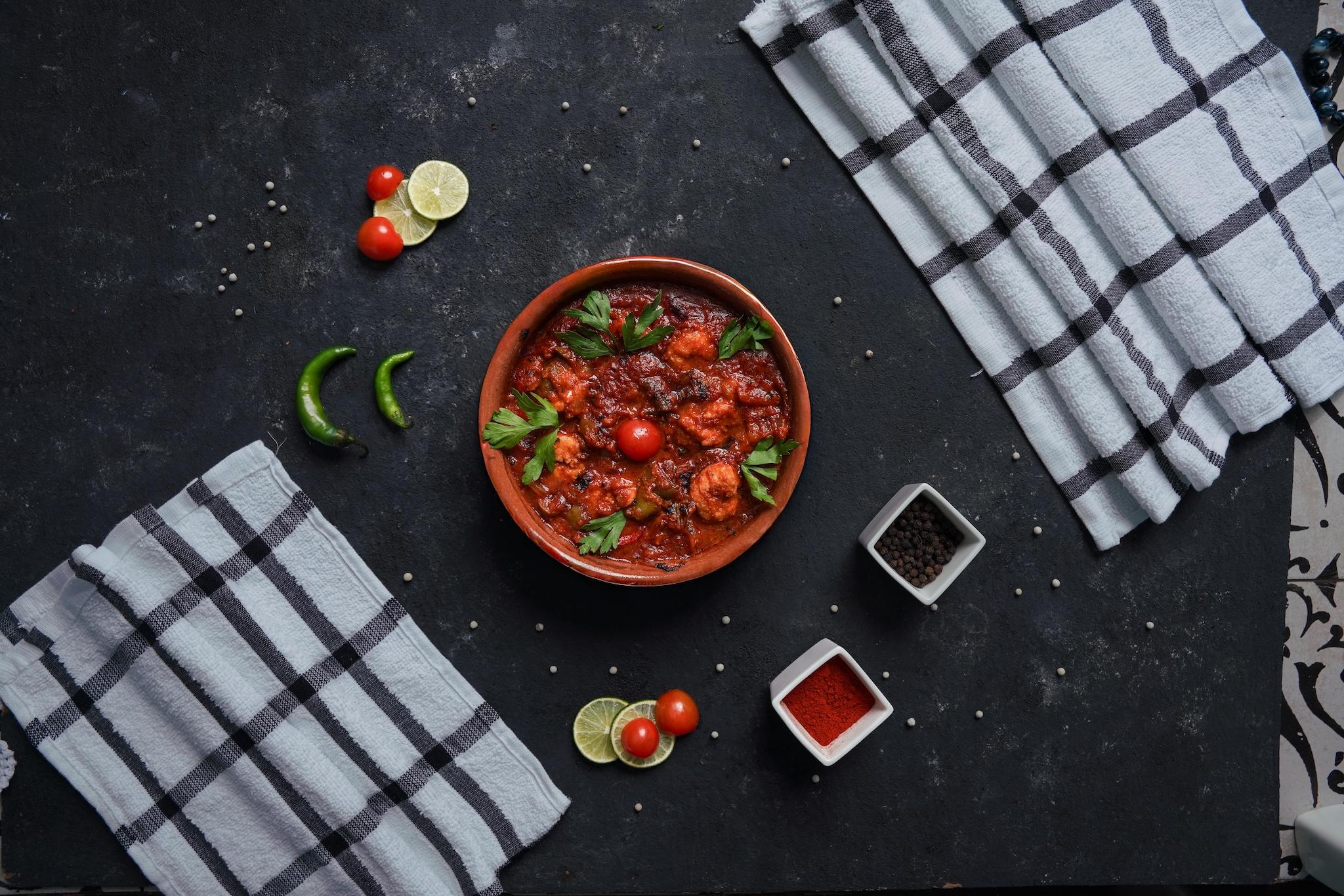 shrimp tagine red